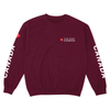 UNISEX TEAM CANADA FAN CREWNECK - BURGUNDY