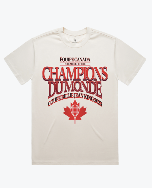 T-shirt Championnes de la Coupe Billie Jean King (français)