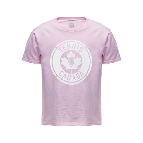 T-shirt pour enfants avec logo TC — rose pâle